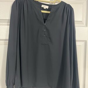 Loft Women's Gray Blouse